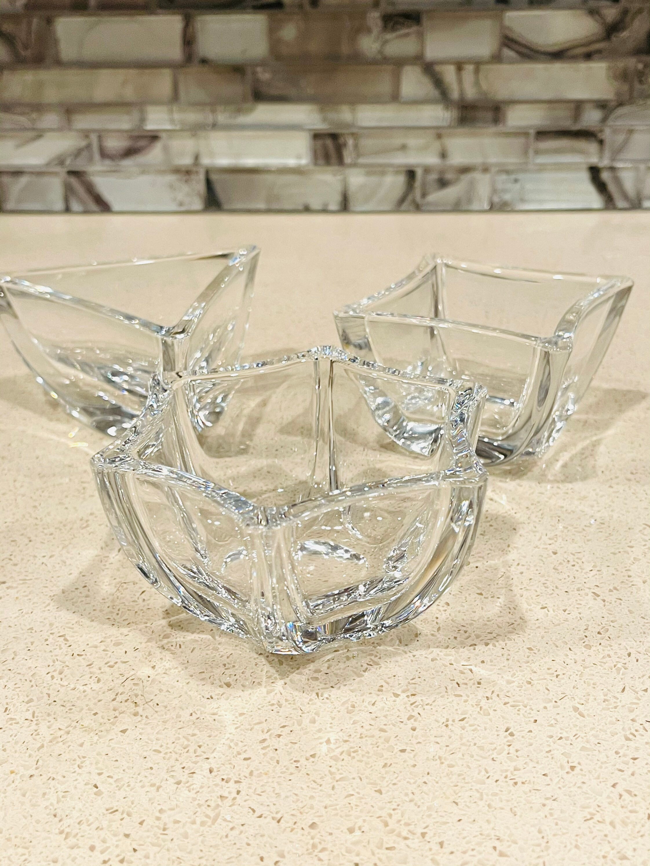 Marquis by Waterford Nut Candy Dish Set de 3 cristales de Etsy