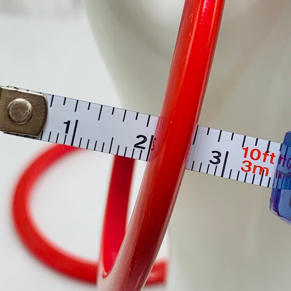 Red Bakelite Bangles Bracelets Stackable Set Of T… - image 5