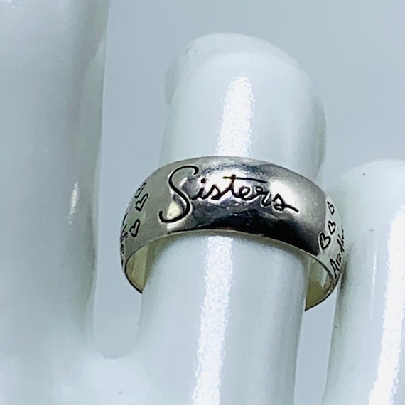 Sterling Silver Sisters Ring Signed LA 925 Soul Si