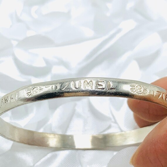 Sterling Mexico Bangle Silver Cozumel Bracelet View 2