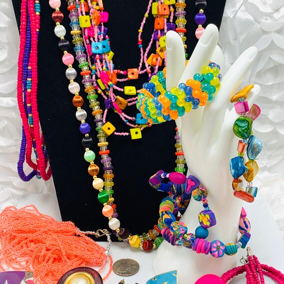 Jewelry Craft Lot  Vintage to Modern Rainbow Brig… - image 4