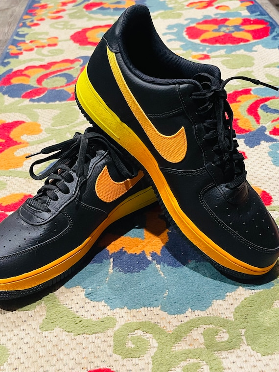 Nike Air Force 1 Sneakers low LV8 zwart oranje peel mens 11 - Etsy Nederland