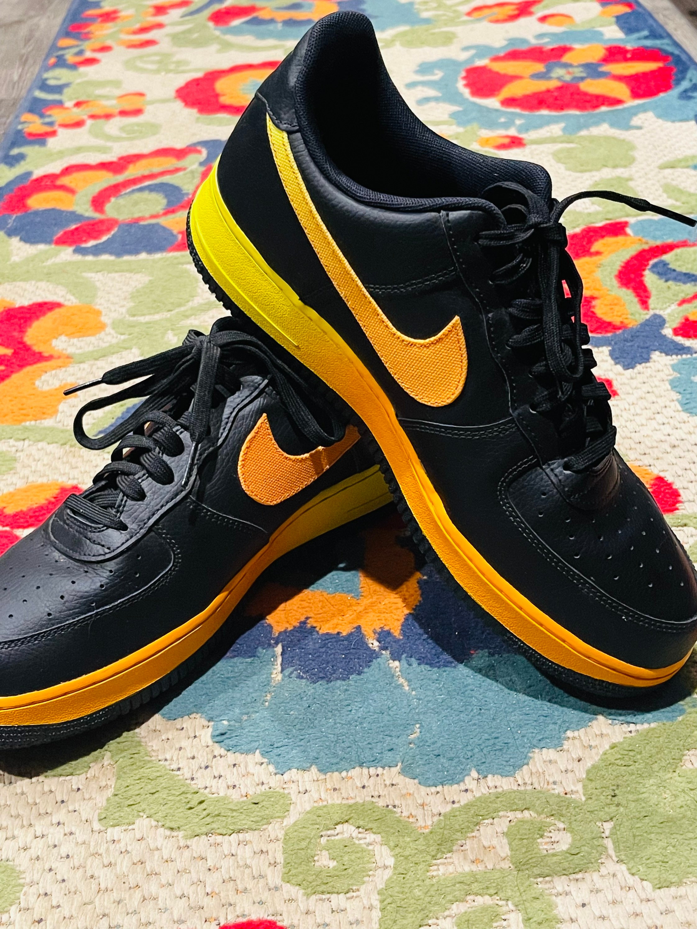 nike air force yellow and black