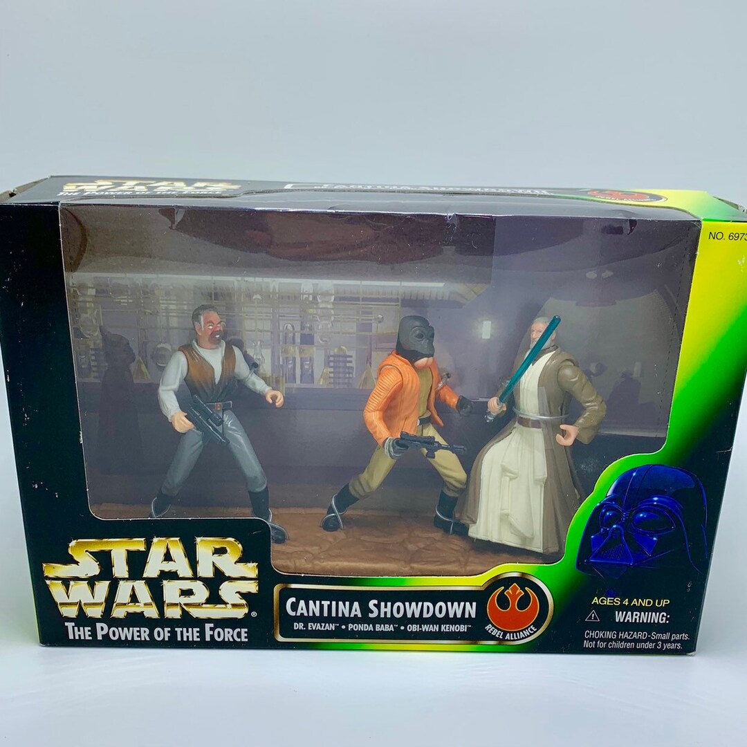 Star Wars Hasbro Power of the Force Cantina Playset With 3 Action ...
