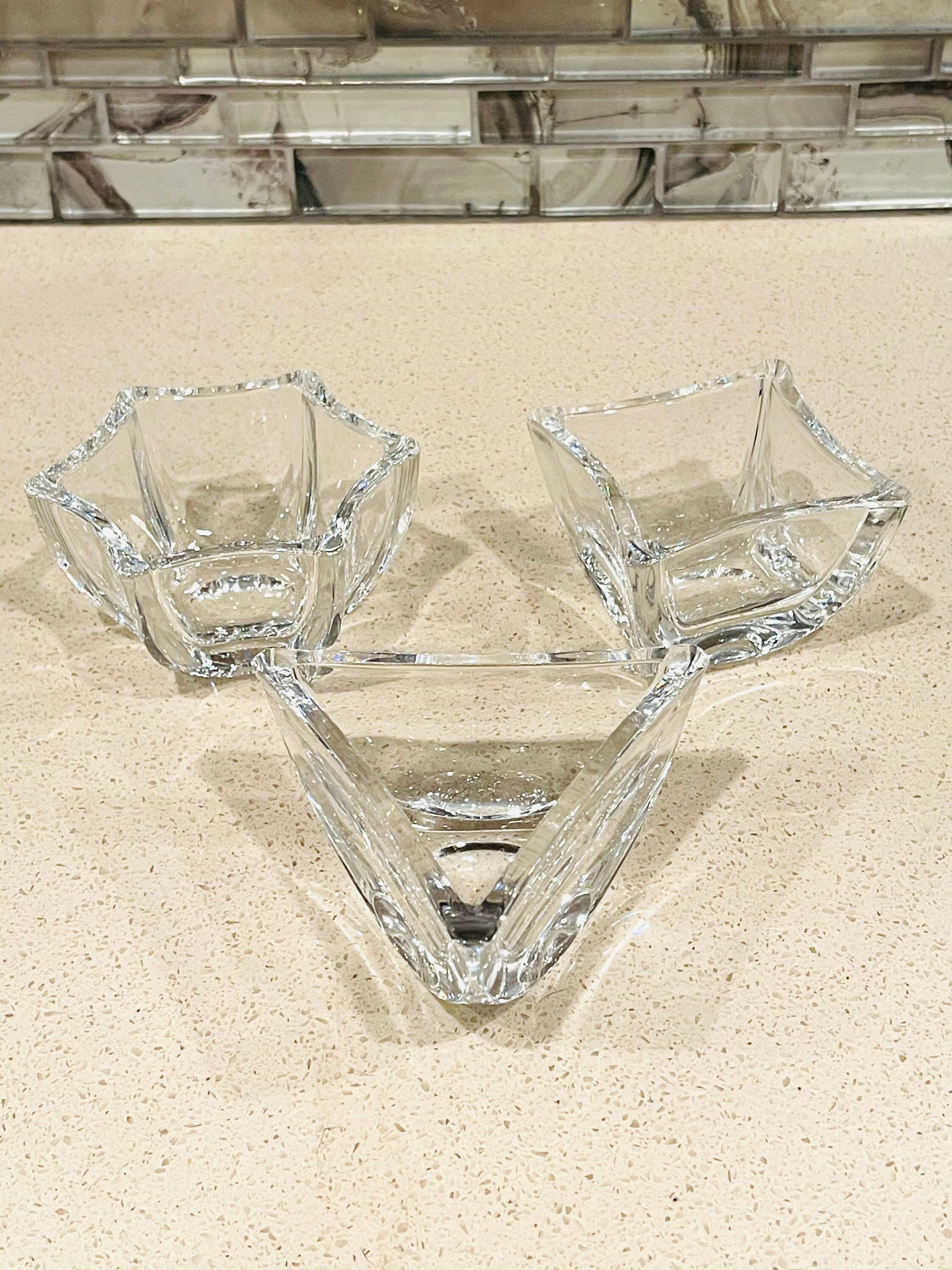 Marquis by Waterford Nut Candy Dish Set de 3 cristales de Etsy