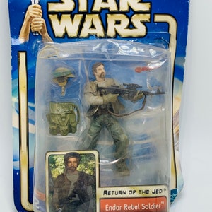Star Wars Endor Rebel Soldier nel pacchetto originale