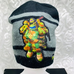 Teenage Ninja Turtles Beanie Black And Grey Beanie Winter Cap/Hat