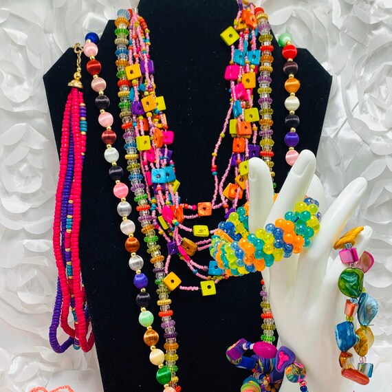 Jewelry Craft Lot  Vintage to Modern Rainbow Brig… - image 6