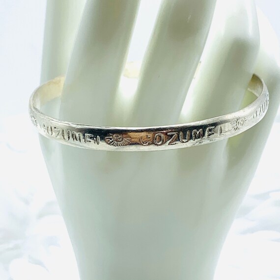Sterling Mexico Bangle Silver Cozumel Bracelet