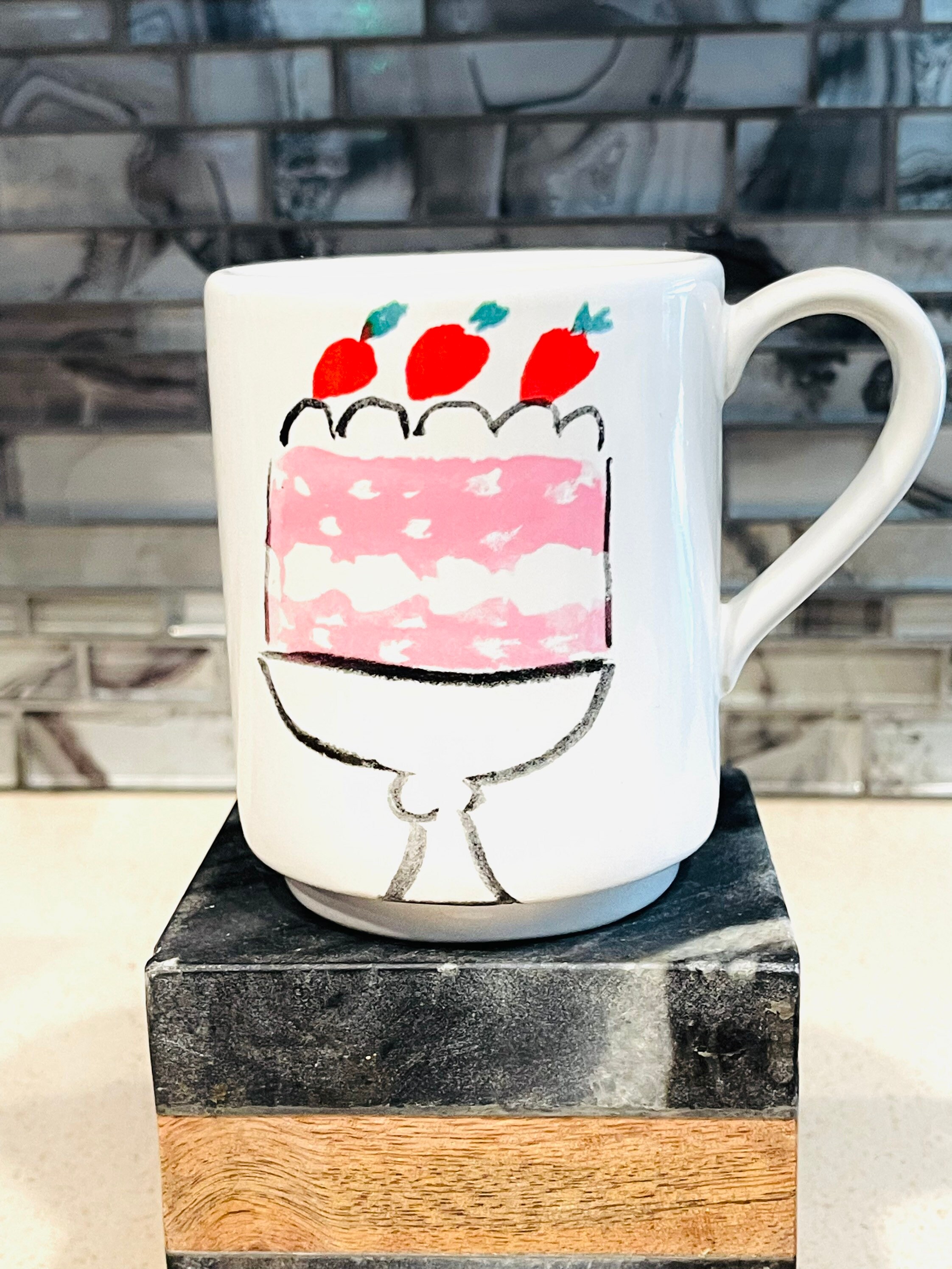 kate spade monogram coffee mug