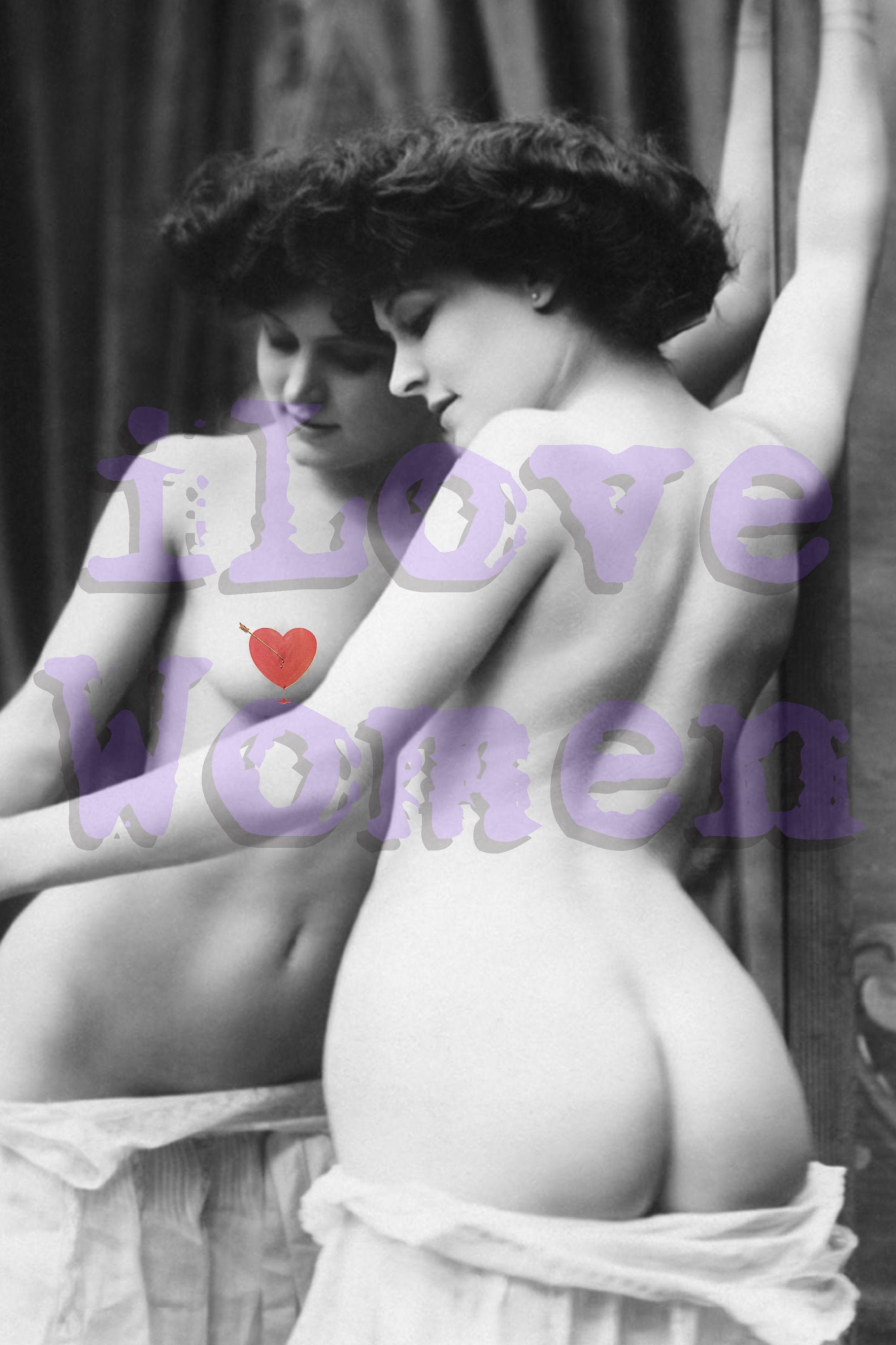 1920s Vintage Nude Photo Big Butt Voluptuous Girl picture