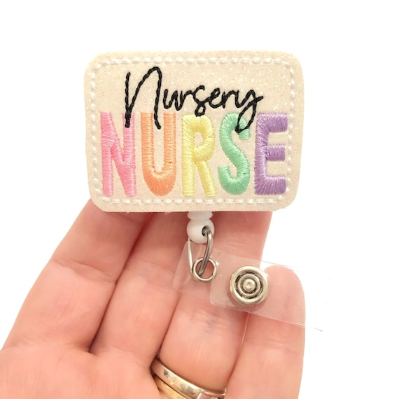 Nursery Nurse Badge Reel, Funny Badge Reels, Retractable Badge, ID