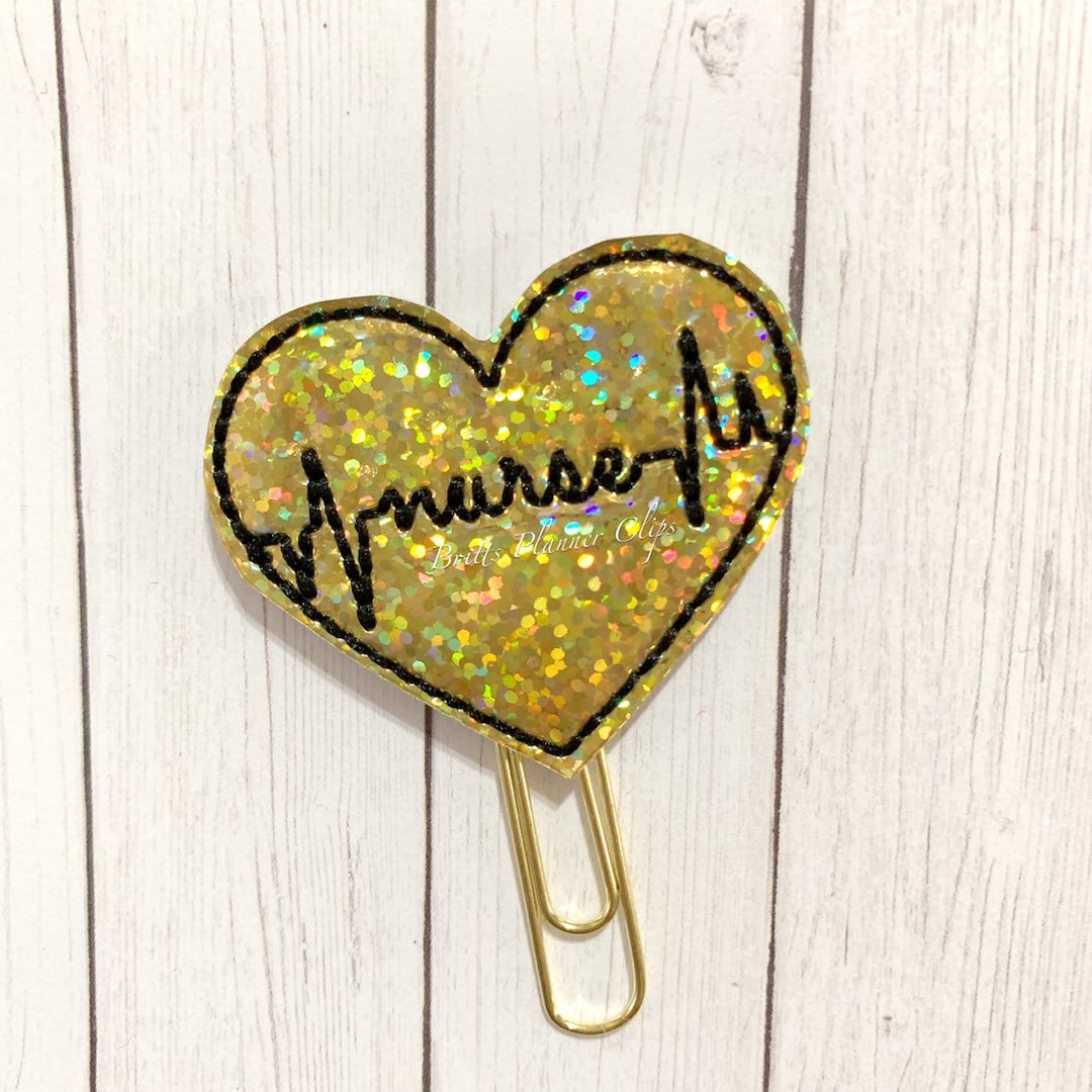 Nurse Planner Clip Medical Planner Clips Nurse Clips Gold Etsy