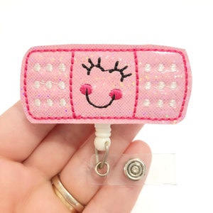 Rainbow Bandage badge reel, Bandage badge reels, retractable badge, ID holder, Badge holder, ID badge holder, medical badge reel