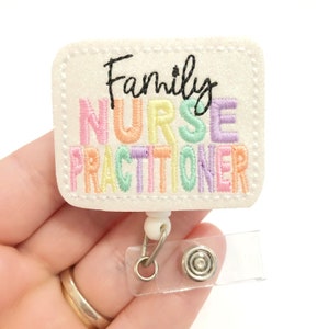 Family nurse practitioner badge reel, NP badge reels , medical badge reel, retractable badge, ID badge Reel, Badge holder, ID holder