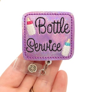 Bottle Service badge reel, L & D badge reels , medical badge reel, retractable badge, ID badge Reel, Badge holder, nurse ID holder