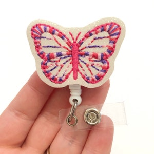Spring butterfly badge reels, spring badge reels, medical badge reel, retractable badge, ID badge Reel, Badge holder, nurse ID holder