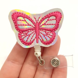 Spring butterfly badge reels, spring badge reels, medical badge reel, retractable badge, ID badge Reel, Badge holder, nurse ID holder