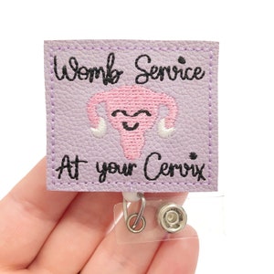 Womb service badge reel, badge reels , medical badge reel, retractable badge, ID badge Reel, nurse Badge reel