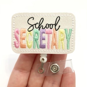 Retractable Badge Holder Secretary