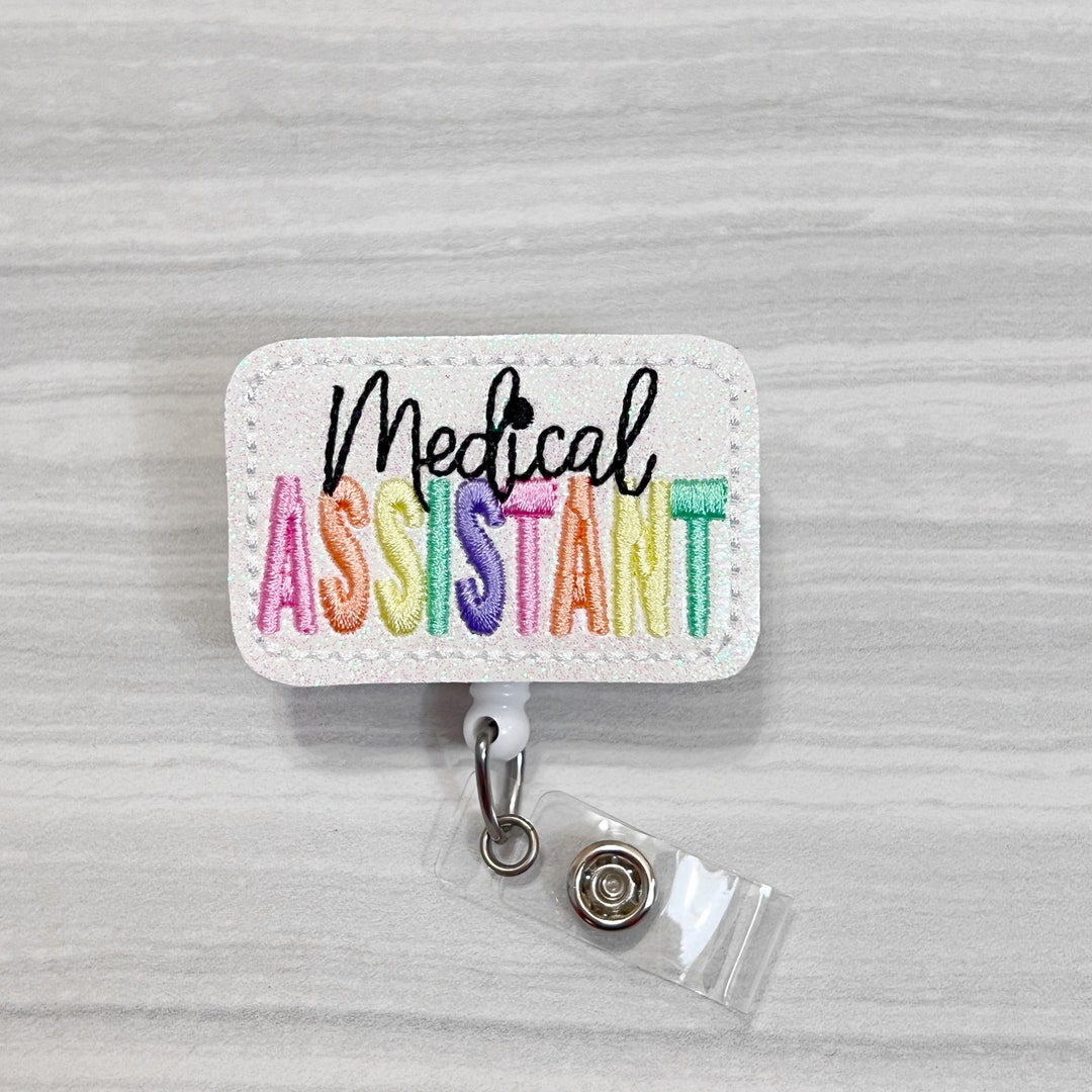 Medical Assistant Badge Reel, Badge Reels, Nurse Retractable Badge, ID ...