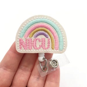 NICU rainbow badge reel, baby feet badge reels , medical badge reel, retractable badge, ID badge Reel, Badge holder, nurse ID holder