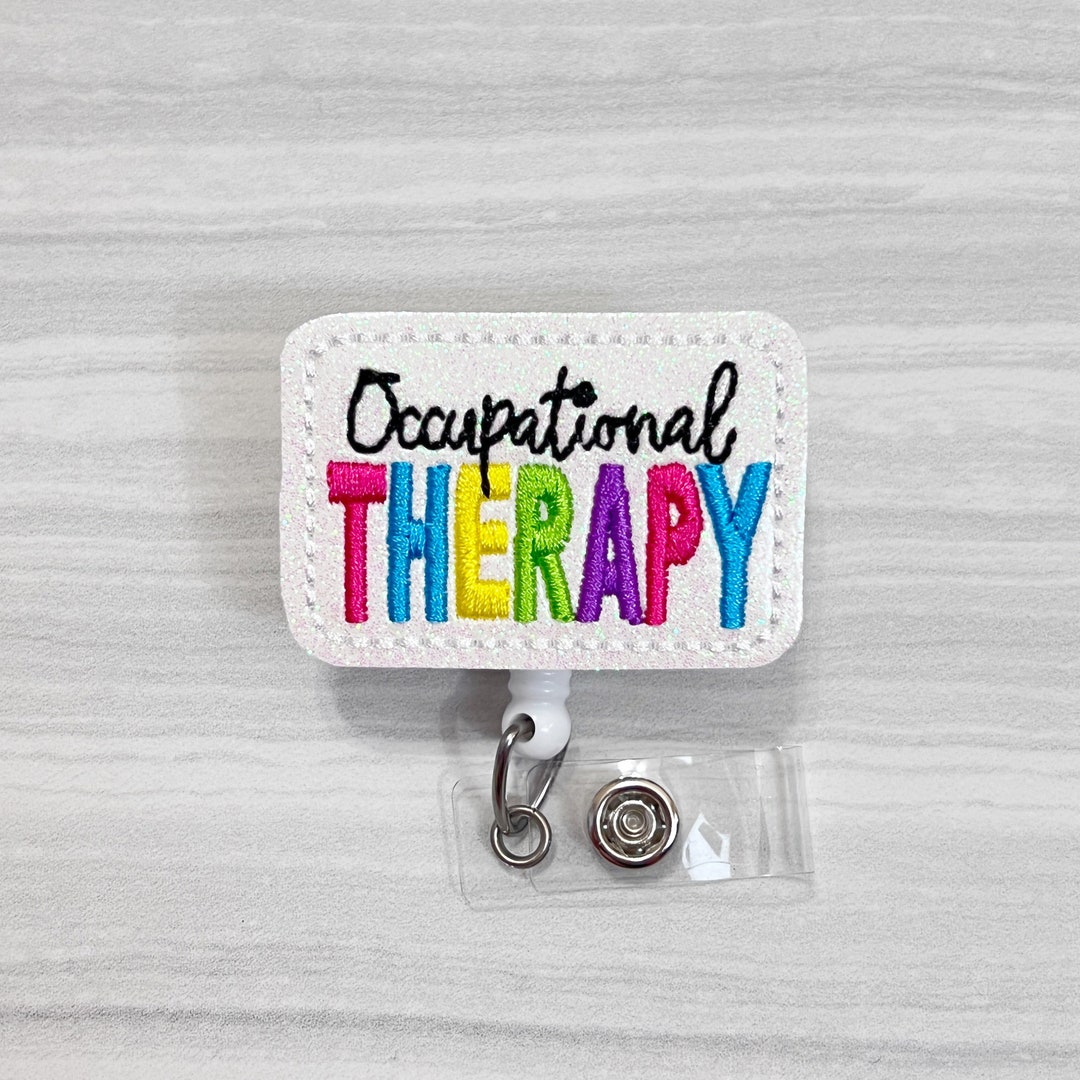 Occupational Therapy Badge Reel, OT Badge Reels, Retractable Badge, ID