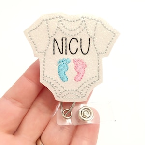 NICU badge reel, baby feet badge reels , medical badge reel, retractable badge, ID badge Reel, Badge holder, nurse ID holder