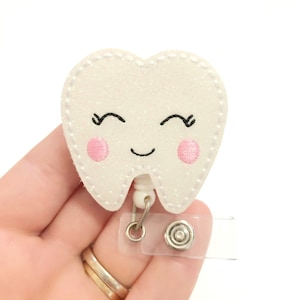 Tooth badge reel, dental badge reels , medical badge reel, retractable badge, ID badge Reel, Badge holder, nurse ID holder, dentist badge ID