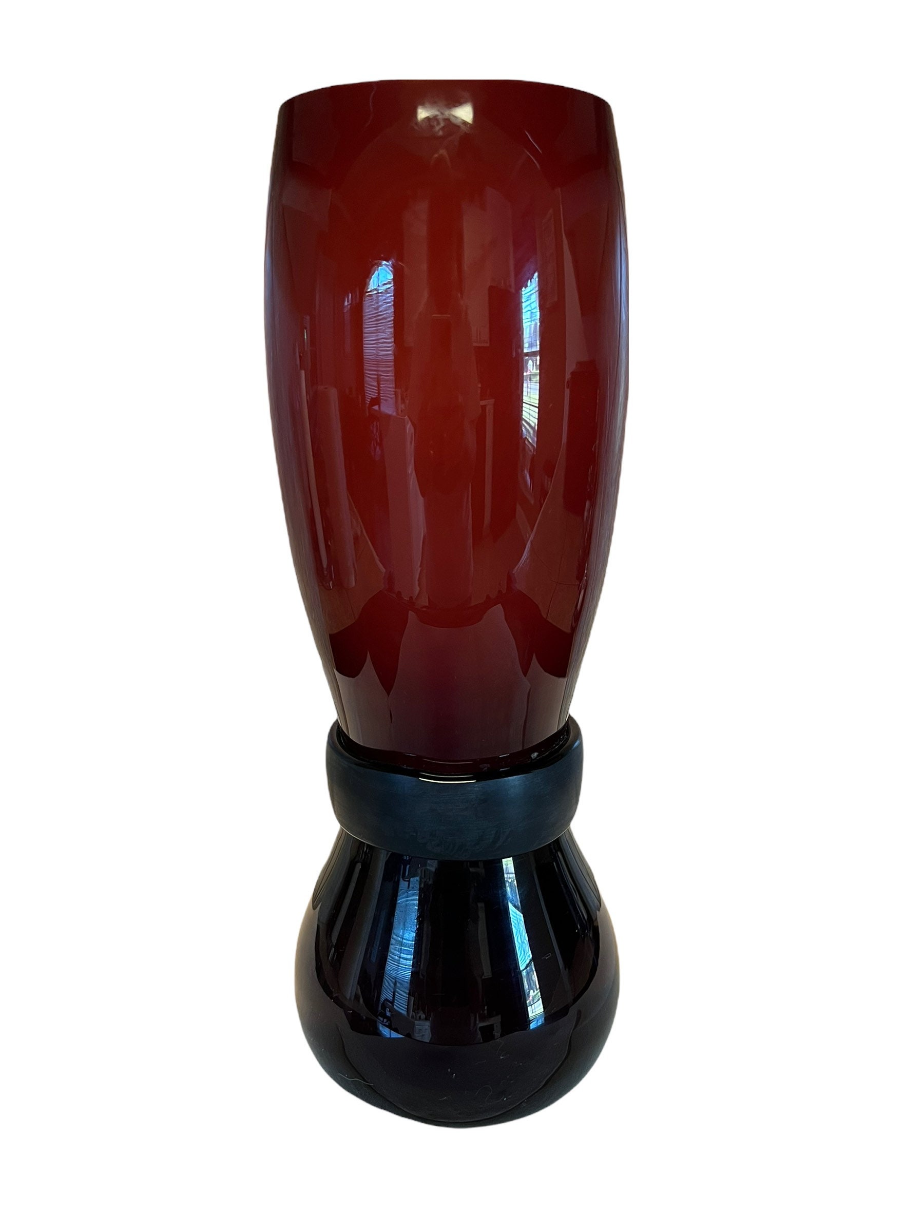 Simon Moore for Salviati Large Fasciati Glass Vase - Etsy