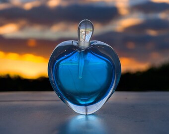 Signed Purple Heart Shaped Zellique Perfume Bottle # 26422 - Etsy