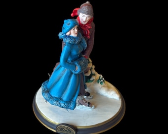 Vintage Norman Rockwell "The Skaters Waltz” Figurine 1995 Anniversary Edition 83380