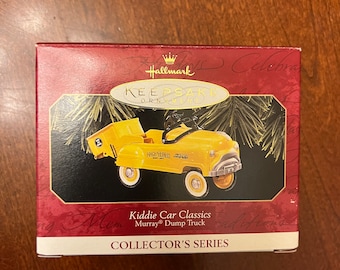Vtg Hallmark Keepsake Murray Dump Truck Kiddie Car Classics Ornament 1997