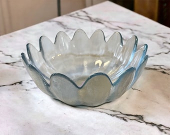 Blenko Glass MCM Blenko Glass Lotus Petal Bowl