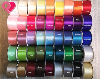 1,5 "BRIDAL SATIN RIBBON Seidig Weich Ultra Shiny Floral Geschenk Wrap Hochzeit Geburtstag Party Kleid Kleid Baby Shower Halloween Cosplay Kostüm