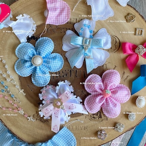 Pull Bow Ribbon Jordan Almond Holder for Baby Shower Baptism Communion Christening Italian Confetti Flowers Coccarde Pockets Blue Pink White