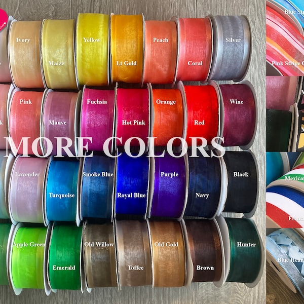 1.5" SHEER ORGANZA RIBBON Satin Edge Metallic Zebra Print Satin Ribbon French Mexican Grosgrain Heart Silhouette Ribbon Gift Trim 38mm 25yd