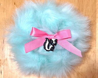 Handmade Mint Green Kawaii + Cute Fursuit PuffyTail Bunny Skunk Woodland Panda