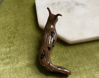 LEOPARD SLUG polymer clay pins