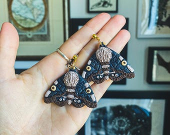 AUTUMN BUTTERFLIES polymer clay earrings