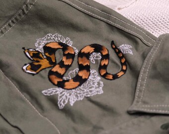 CORN SNAKE embroidered jacket