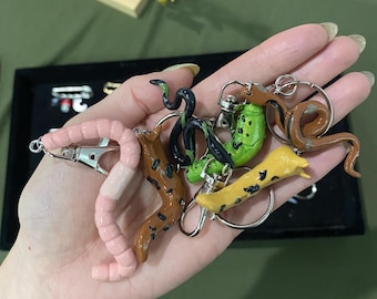 Creepy-Species Polymer Clay Keychains