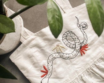 Custom Snake Dress Embroidery