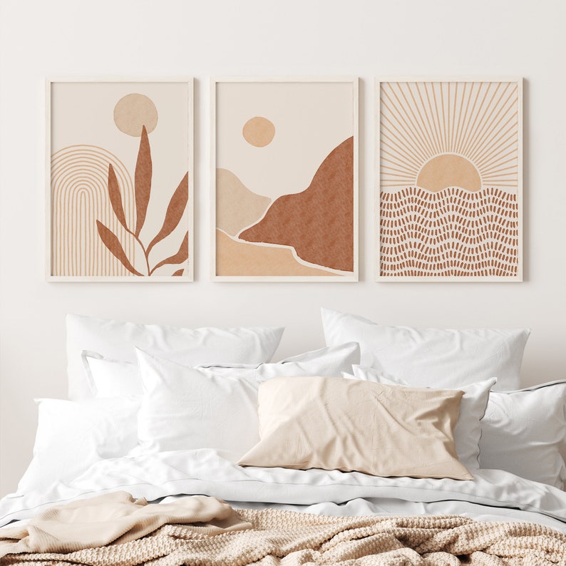 Set of 3 Prints Modern Printable Wall Art Instant Download Etsy