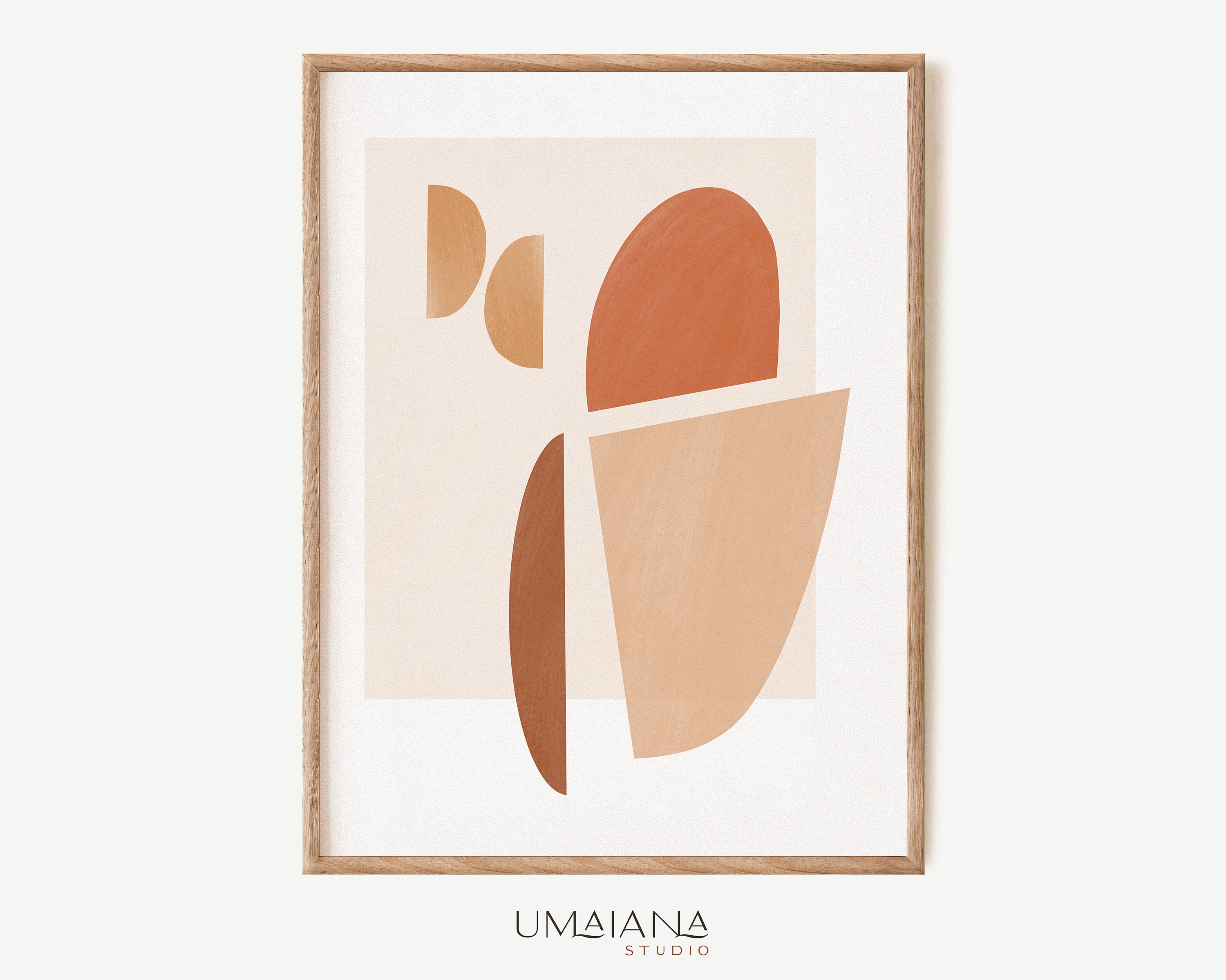 Geometric Printable Wall Art Digital Print Neutral Wall Art Etsy