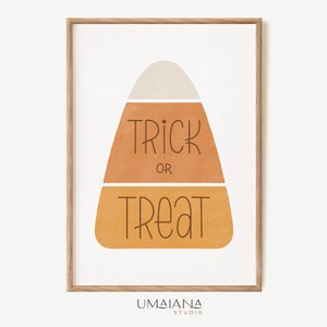 Arte de pared imprimible de otoño Truco o trato Impresión de Halloween Impresiones de otoño Cartel de otoño Arte de pared de otoño Impresión de otoño Impresión de otoño Impresión digital