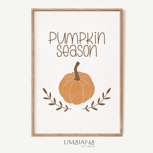 Druckbare Herbst Wand Kunst Kürbis Kunst Herbst Drucke Herbst Poster Herbst Wand Kunst Herbst Druck Herbst Druck Herbst Dekor Digitaldruck