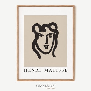 Henri Matisse Abstract Printable Wall Art Instant Download Digital Art Aesthetic Modern Print Neutral Wall Art Boho Decor Minimalist Print