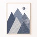 Scandinavian Mountain Art Print Printable Wall Art Digital - Etsy