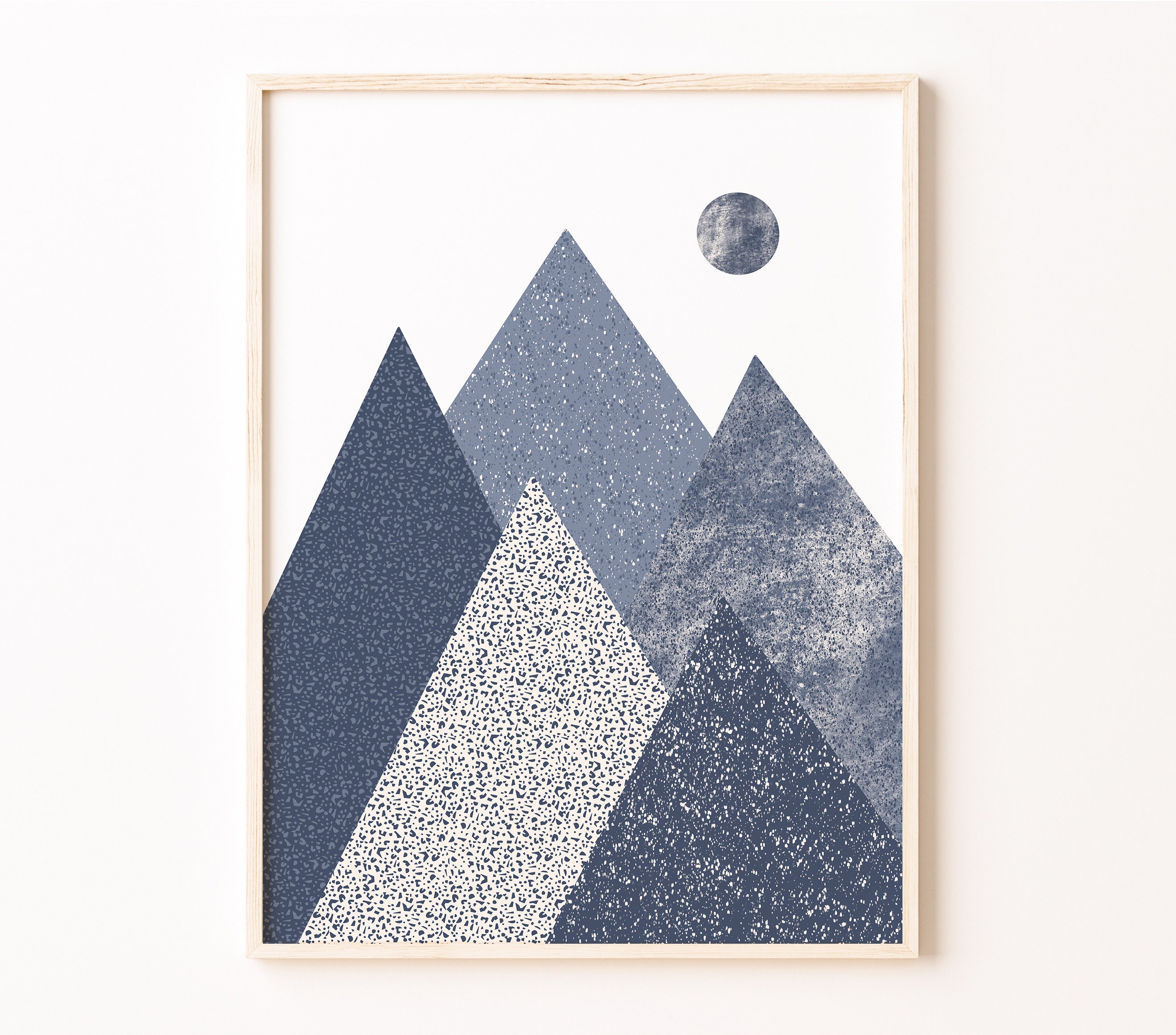 Scandinavian Mountain Art Print Printable Wall Art Digital - Etsy